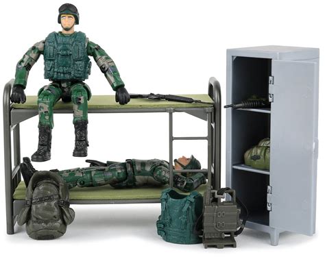 Buy Click N Play Life Living Quarters Bunk Bed 14 Piece Army Toys