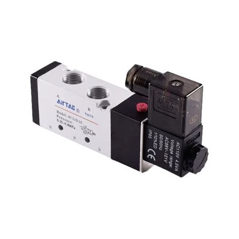 Válvula Neumática Solenoide Airtac 110V Control Preciso de Flujo