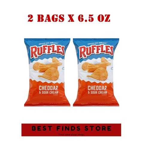 2024 Model Ruffles Pack Cream Of Chips Sour Cheddar 2 Potato Flavored 65oz Shopee Philippines