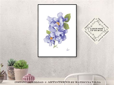 Floral Bedroom Art Downloadable Artwork Floral Wall Art | Etsy