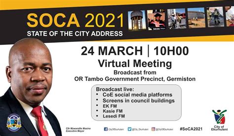 Executive Mayor Masina To Deliver The State Of The City Address City