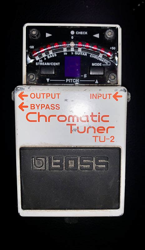 Boss TU-2 Chromatic Tuner guitar pedal 1998 - 2009 White | Reverb