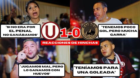 Hinchas De Universitario Reaccionan A La Victoria Ante Cusco Fc Por A