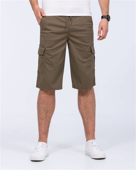 2t Mateo Tall Mens Extra Long Cargo Shorts Khaki 13 15 Inch Inseam Tall Mens Clothing