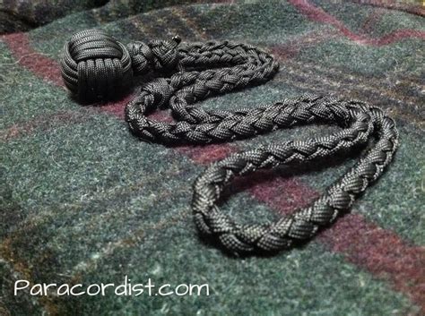 The TKMA Self Defense Adjustable Length Paracord Monkeys Fist Lanyard