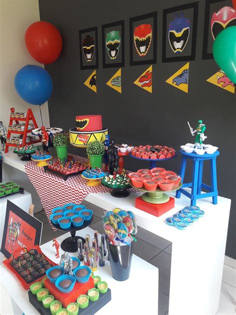 Festa power ranger dino charge – Artofit