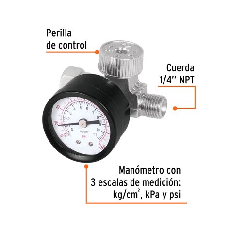 Ficha Tecnica Regulador De Aire Con Man Metro Cuerda Npt Truper