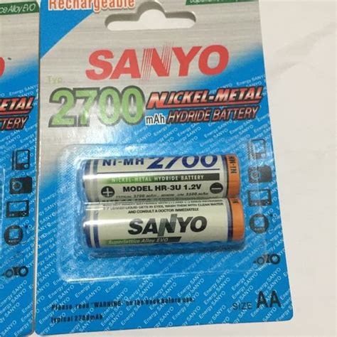 Jual Baterai Battery Batre Sanyo Aa Rechargeable Mah Shopee Indonesia