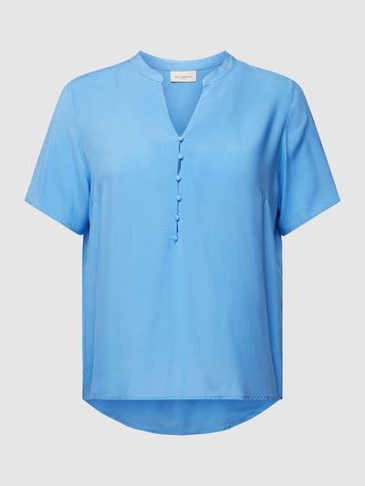 ONLY CARMAKOMA Blusenshirt Mit Knopfleiste Modell ELINA Bleu Online