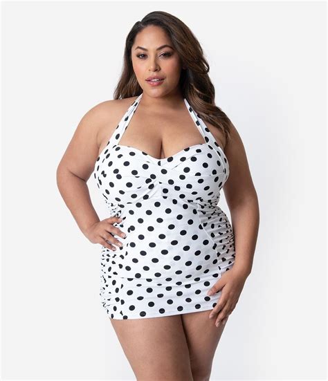 Shop Retro Plus Size Swimsuits And Swimwear Plus Size Swimsuits Unique Swimsuits Plus Size