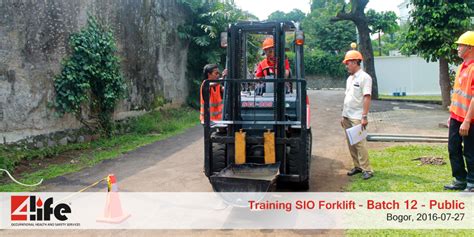 Training Sio Forklift Sertifikasi Kemenaker Di Bogor Kelas Public