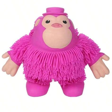 Boneco Squish Anti Stress Macaco Brinquedo Autista De Apertar Led