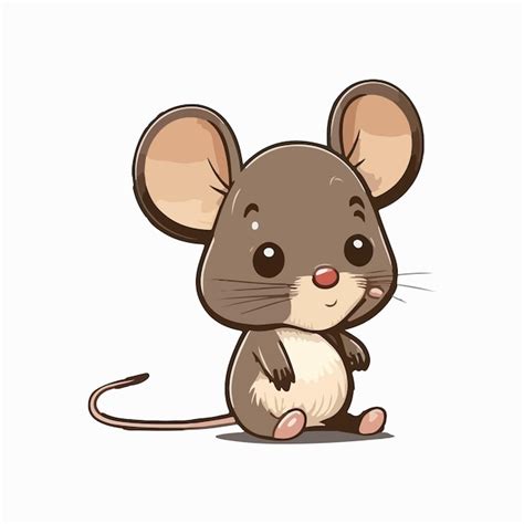 Vector Cute Mouse Cartoon Style Premium Ai Generated Vector