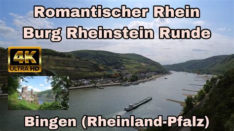 Romantischer Rhein Burg Rheinstein Wanderung Bei Bingen Rheinland