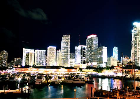 Miami Skyline From Bayside Mall Harborside. Photo by Joshi | Travel ...