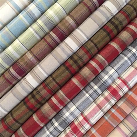 Balmoral Wool Effect Tartan Plaid Fabric Skye Harris Upholstery And C