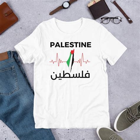 Palestine Flag Shirt, Palestine Map Shirt, Palestine Heartbeat Shirt ...