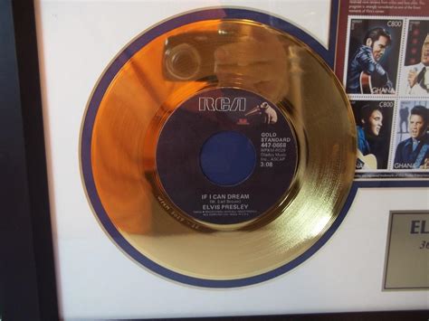 Elvis Presley Th Anniversary Special Framed K Gold Plated