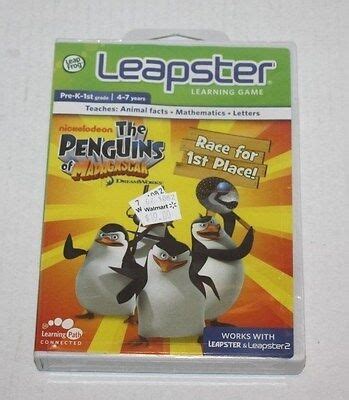 New LeapFrog Leapster 1 & 2 Learning Game The Penguins of Madagascar ...