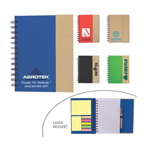 Eco Magnetic Notebook With Sticky Notes Stationery Office