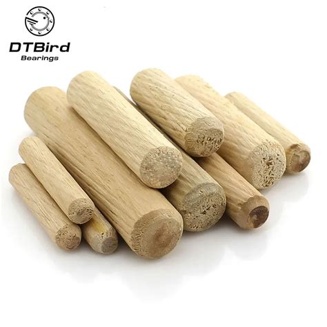 M8 Wooden Dowel Cabinet Drawer Round Fluted Wood Dowel Pins Rods Set