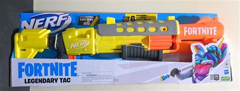 NERF Fortnite Legendary TAC Blaster Nerf Gun With 6 Darts F4168 New