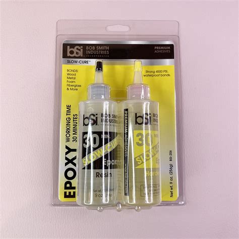 Colle Epoxy Bi Composant Slow Cure 30 Min 256g BSI BSI206