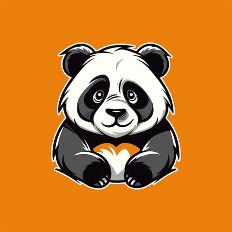 Panda Mascotte T Te De Panda Mascotte Panda Logo Design Vecteur Premium