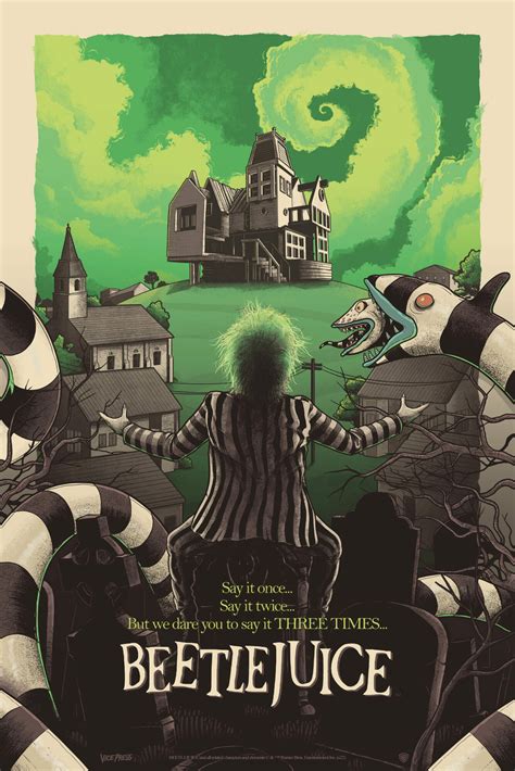 Beetlejuice Poster By Markbellillustration