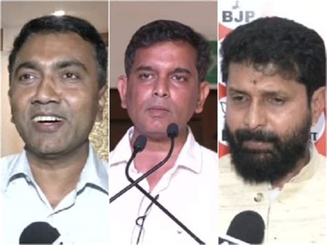 Goa Election Results 2022 Goa Top Key Candidates Pramod Sawant Amit