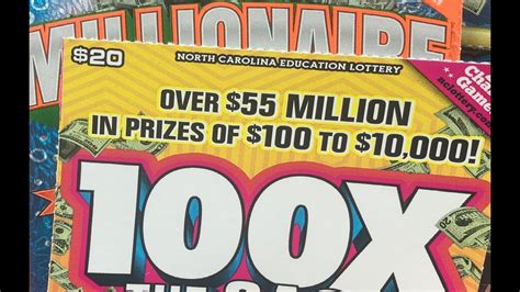 NC 100X The Cash Millionaire Maker Lottery Cards YouTube