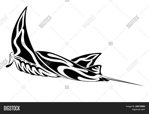 Manta Ray, Tribal Vector & Photo (Free Trial) | Bigstock