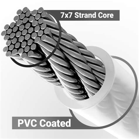 Steel Cable Wire Rope Ft Roll Up To Lbs Breaking