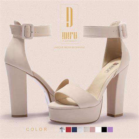 Buy Idifu Inch Platform Heels For Women In Sabrina Sandals Chunky