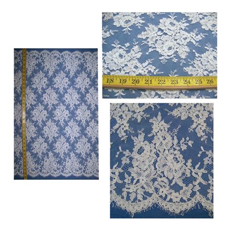 White French Alencon Lace