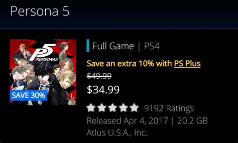 Hm That S Mildly Gay Persona Is On Sale For Off Right Now