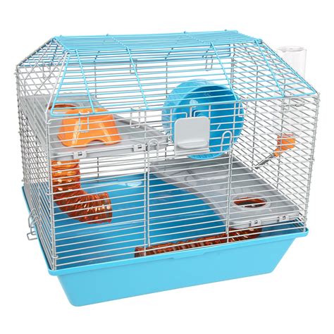 Tucker Murphy Pet™ Christfriede Hamster Cage 17in with Wheel, Bottle ...