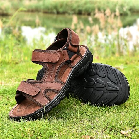 Arkbird Men S Leather Sandals Athletic Fisherman Sandal Outdoor