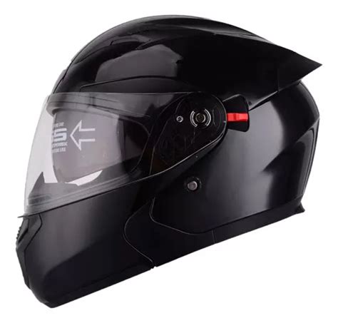 Casco Moto Edge Pilot Abatible Doble Visor Dot