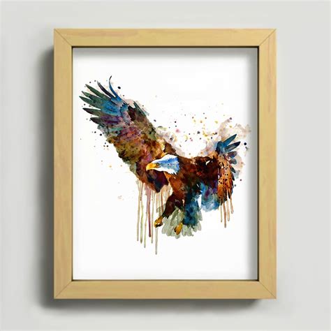 Bald Eagle Watercolor Painting INSTANT DOWNLOAD Bird of - Etsy