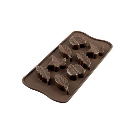 Moule à Chocolat 8 Feuilles Easy Choc Silicone Spécial Chocolat