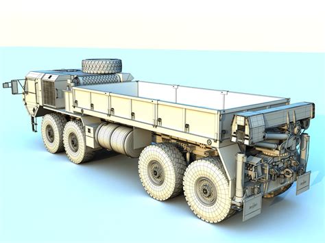 hemtt army trucks 3d model