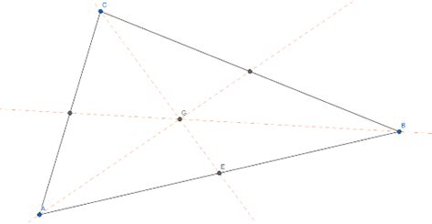 Medianas Baricentro Geogebra