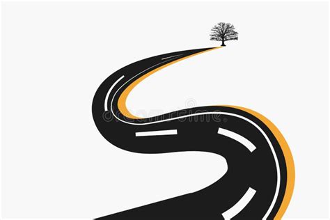 Curved Winding Asphalt Road Stock Illustration Illustration Of Street Pathway 21056082