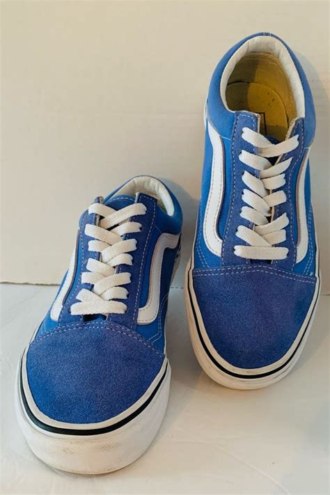 Vans Blue Suede Sneakers Size 7 | Nuuly Thrift