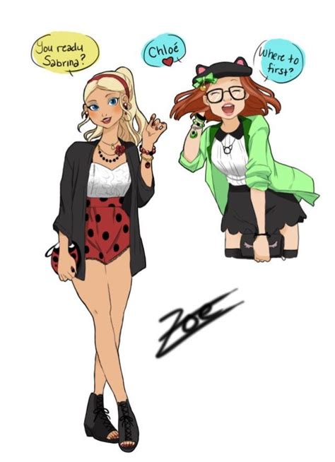 Ladybug fashion Chloé and Sabrina by zoe-oneesama | Miraculous ladybug ...