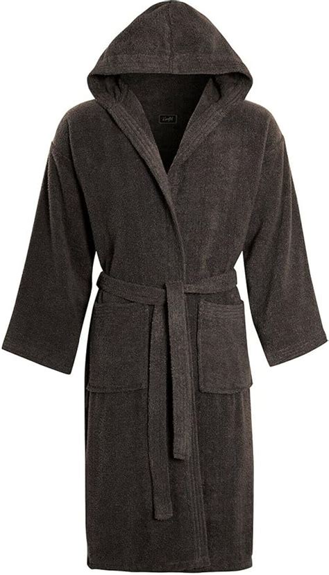 Unisex 100 Egyptian Cotton Hooded Bathrobes Womens Mens Super Soft