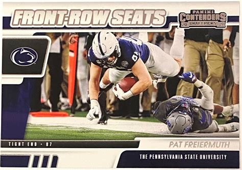 Pat Freiermuth 2021 Panini Contenders Draft Picks Penn State Nittany