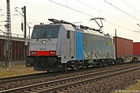 BLS 186 104 Railpool mit einem Containerzug am 01 04 2014 in Köln Porz