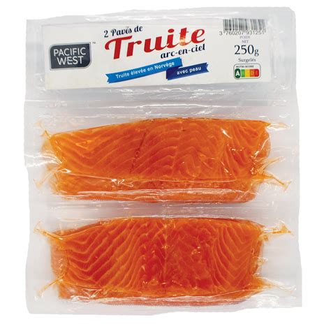 Pavé de truite PACIFIC WEST le sachet de 250g à Prix Carrefour